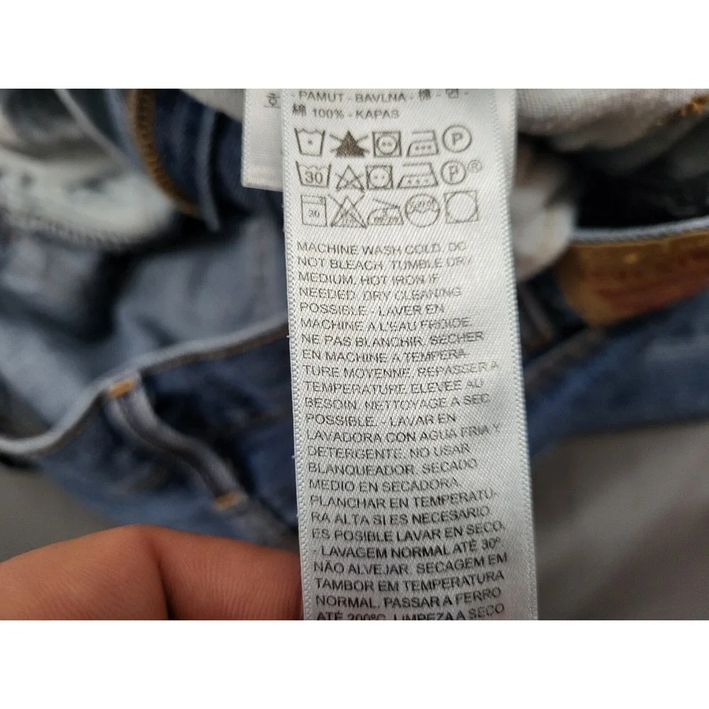 Levis 505 Regular Fit Straight Leg Jeans Mens Size 38 Medium Wash Blue